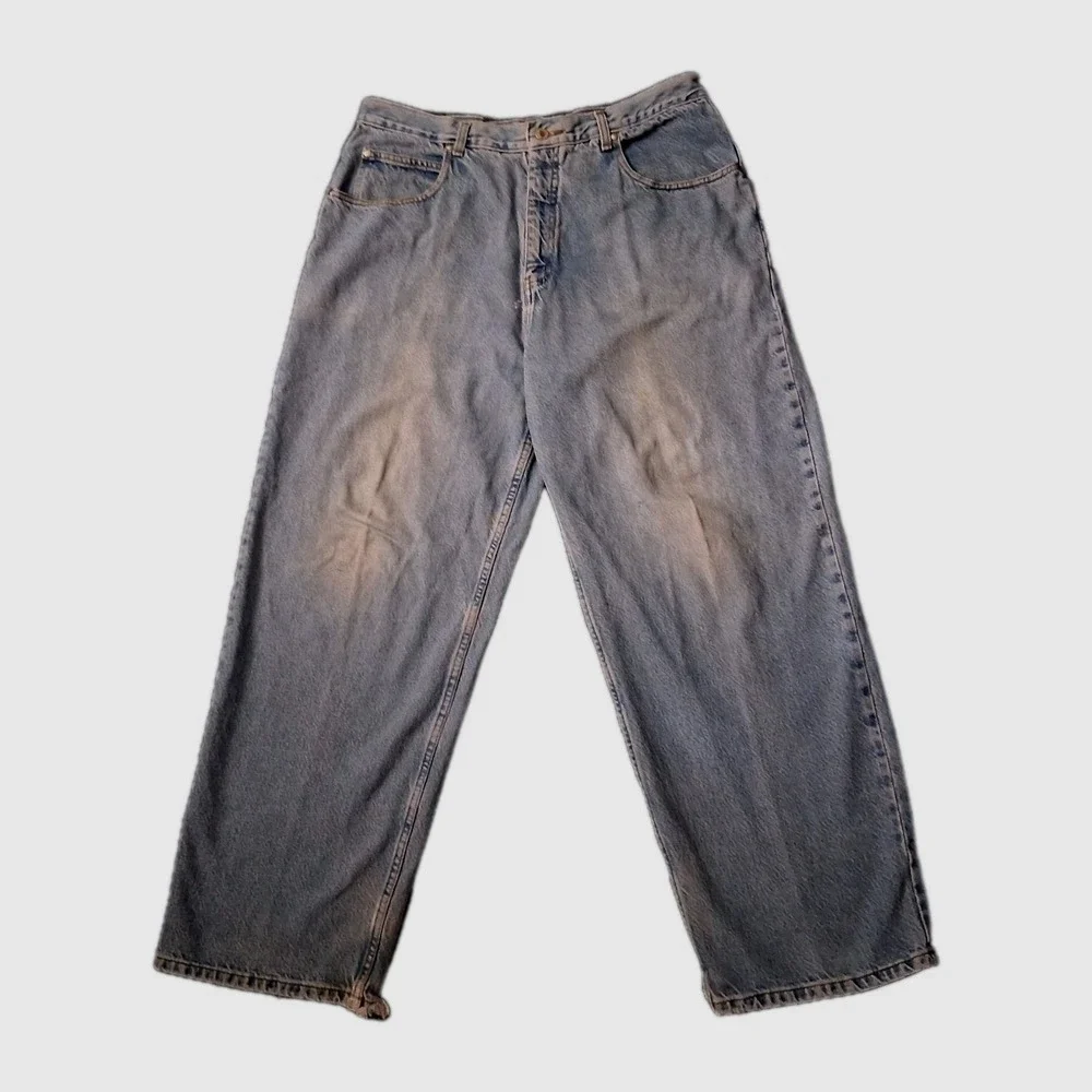 Vtg Anchor Blue Beyond Baggy Jeans Men 38 X 30 Fits 36